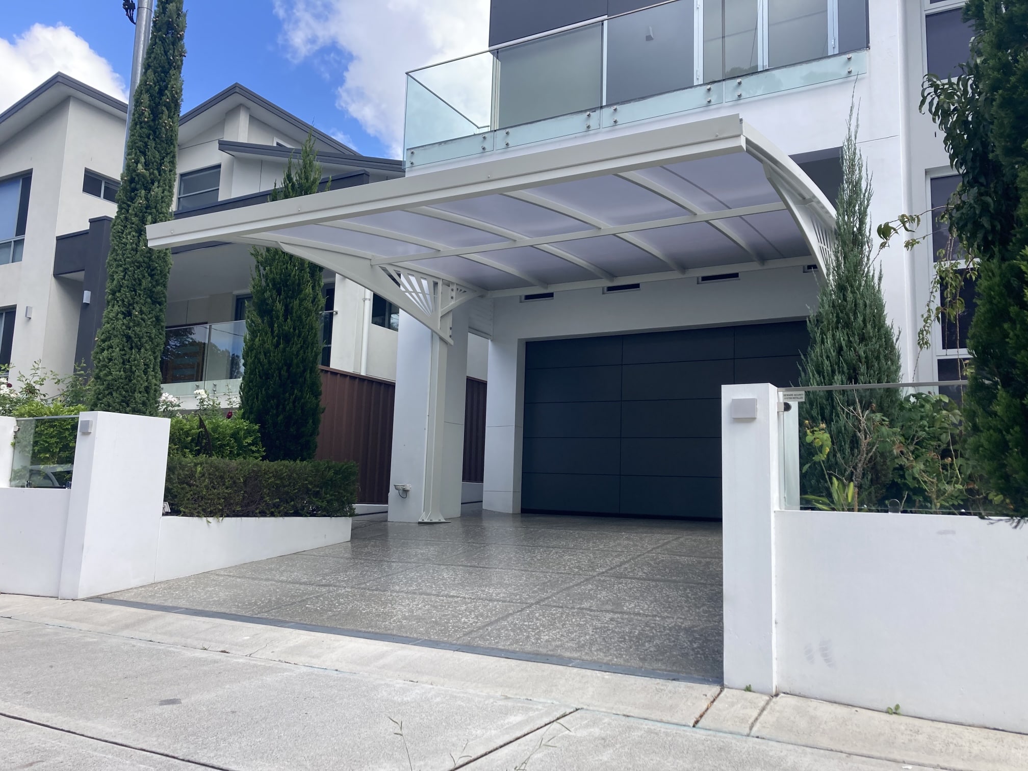 pergola over outdoor area